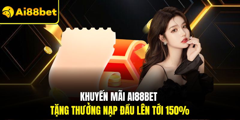 Khuyến mãi Ai88bet tặng thưởng nạp đầu lên tới 150%