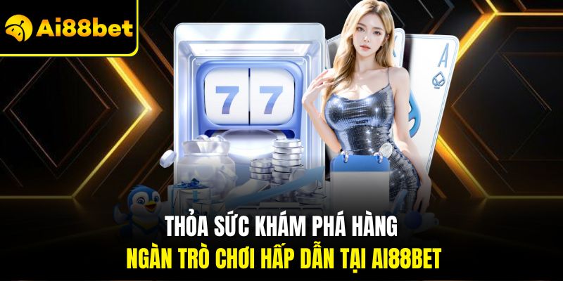 Thỏa sức khám phá hàng ngàn trò chơi hấp dẫn tại Ai88bet